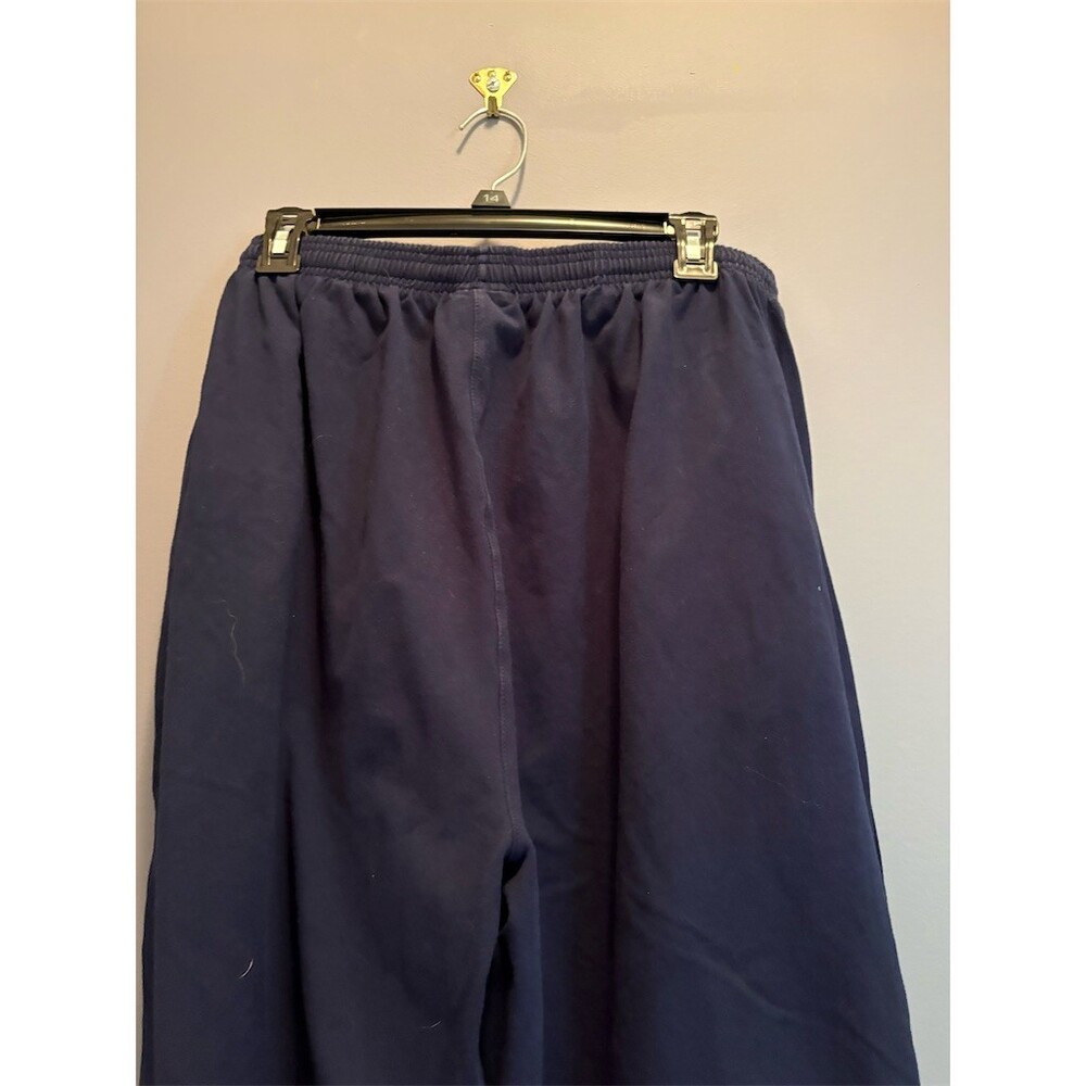Russell Athletic Sweatpants Mens 2XL Navy Elastic Waist Side Pockets Logo - Picture 6 of 10